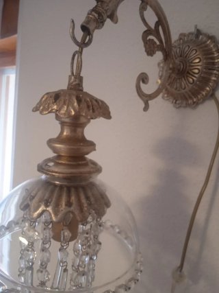 Apliques de cristal forma Medusa