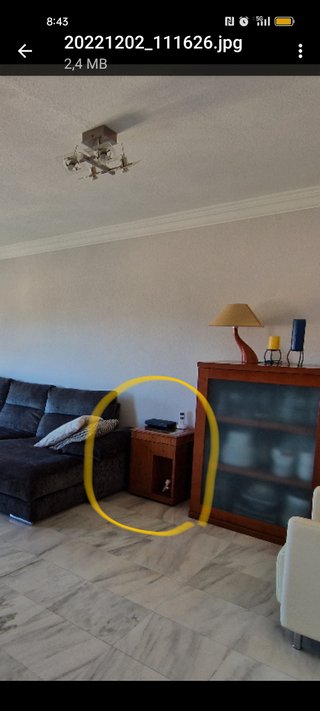 Mesa auxiliar de salón madera y cristal