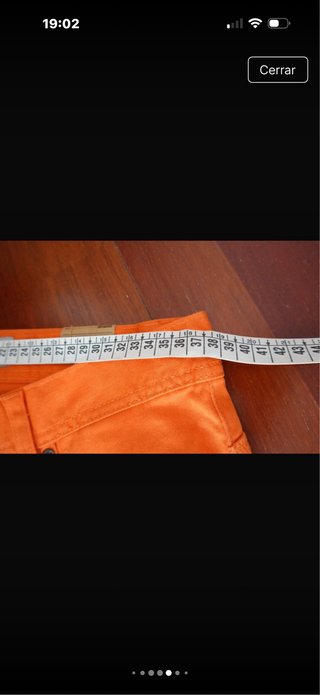 Pantalón slim naranja hombre Talla M