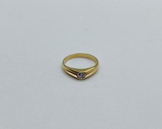 Anillo Oro 18k Solitario Diamante 2.72gr