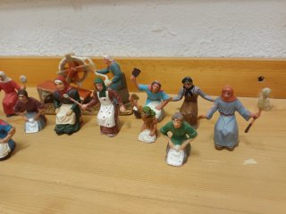 Pessebre, belen , antiguas plàstic, plastico