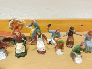 Pessebre, belen , antiguas plàstic, plastico