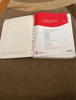 Libro lengua, 1 ESO, Santillana