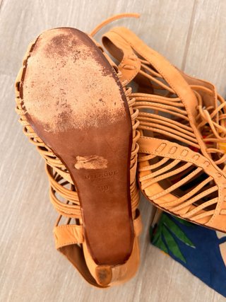 Sandalias Uterqüe Beige Talla 39