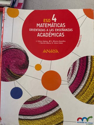 Matemáticas orientadas a las enseñanzas académi...
