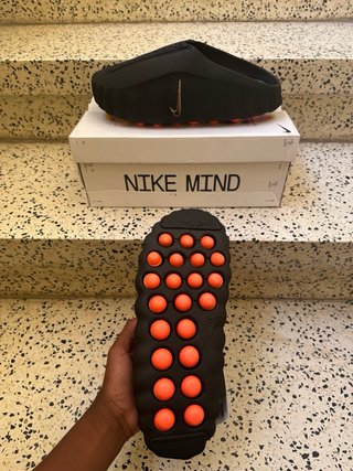 Nike Mind 001 Silde Negro Plata