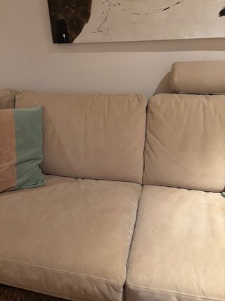 Sofá Natuzzi con Chaise Longue Beige