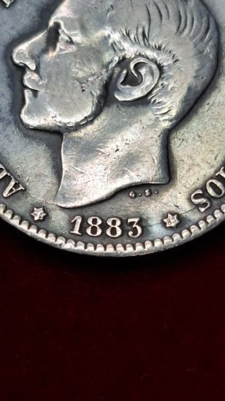 Peseta 1883 Alfonso XII