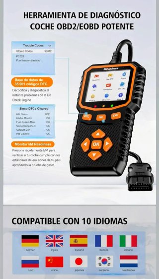 Escáner Diagnóstico Coche OBD2