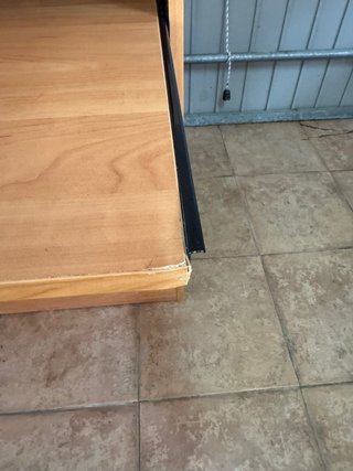 Mueble ordenador madera bandeja oculta
