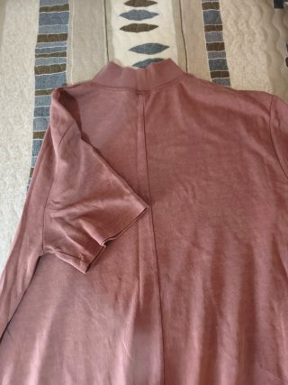 Vestido rosa cuello alto