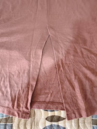 Vestido rosa cuello alto