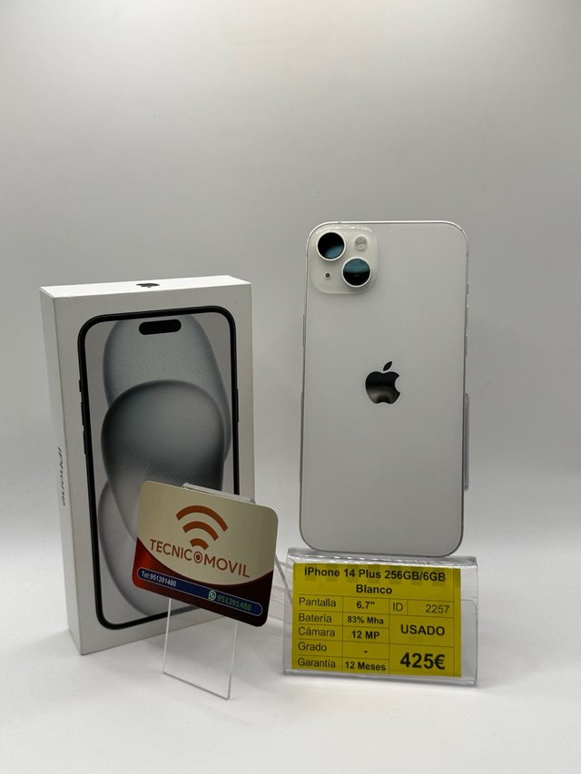 iPhone 14 Plus 256GB Blanco
