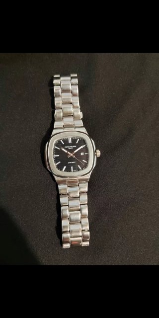 Patek Philippe Reloj Negro y Plateado