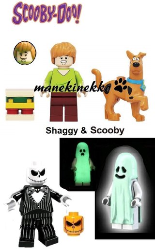 5 Minifigure Mistery Shaggy Scooby Jack Tipo Lego