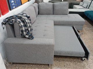 Sofá Cama "Febe" Tela, Chaiselong, Arcón. ¡OFERTA!