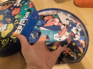 Puzzle Circular Espacio Glow in the Dark
