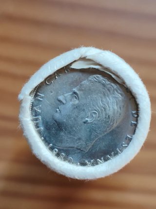 Cartucho 40 monedas 50 pesetas 1975