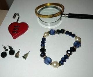Lote Joyería: Candado Corazón, Pulseras y Pendient