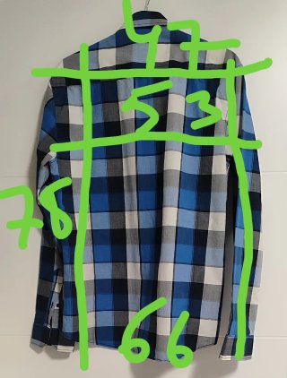 Camisa Jack & Jones cuadros azul M
