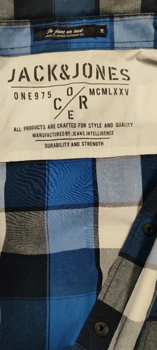 Camisa Jack & Jones cuadros azul M