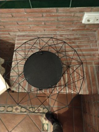 Espejo decorativo geométrico negro