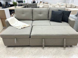 Sofá cama chaise longue con arcón