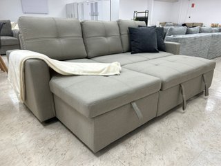 Sofá cama chaise longue con arcón