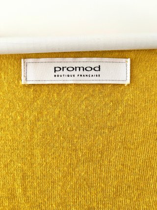 Jersey Promod mostaza calado Talla XL