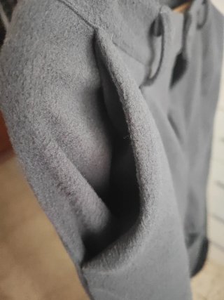 Pantalones grises oversize abrigados