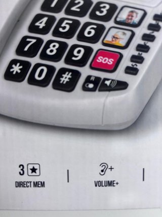 SPC  2 - Teléfono Fijo Teclas Grandes para Mayores
