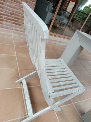 Pack 8 Sillas Plegables Madera restaurar