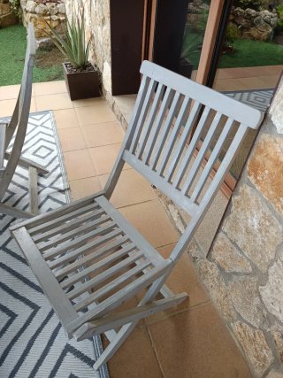 Pack 8 Sillas Plegables Madera restaurar