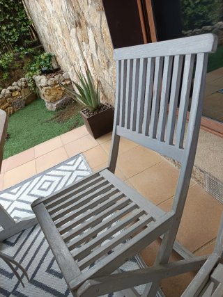 Pack 8 Sillas Plegables Madera restaurar