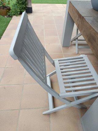 Pack 8 Sillas Plegables Madera restaurar