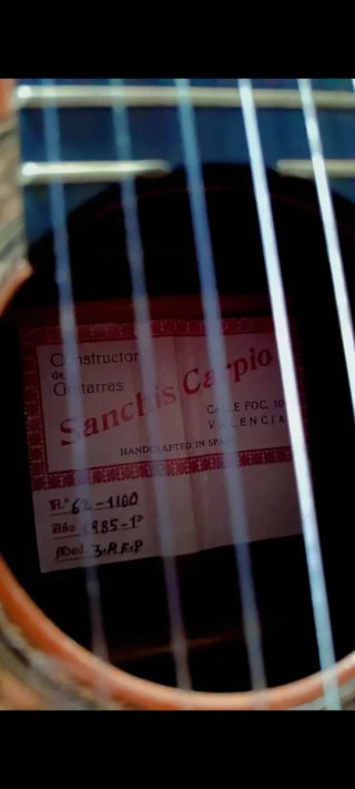 Guitarra Ricardo Sanchís Carpio