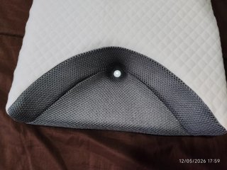 Almohada CPAP Viscoelástica Gris y Blanca