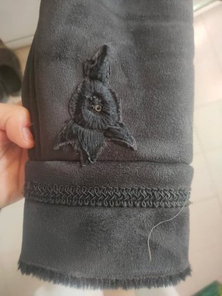 Cazadora Zara en antelina y pelo con pasamanería