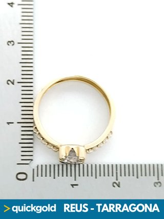 040-01-00765 ANILLO ORO 18K BICOLOR  T14