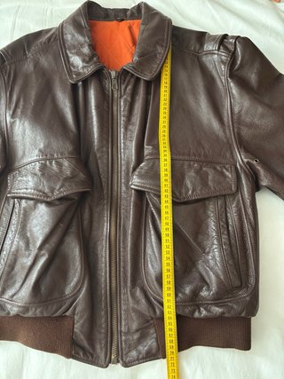 Chaqueta Cuero Vintage Aviador Marrón SCOUT-Italia