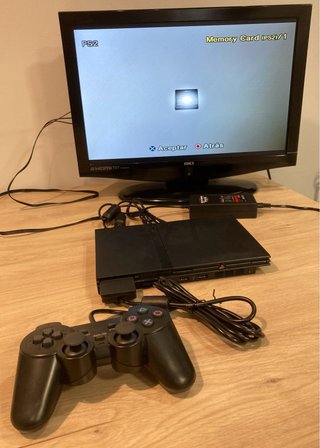PS2 Slim + Memory Card especial + USB 64GB + mando