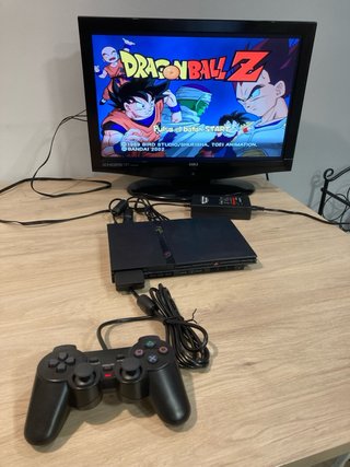 PS2 Slim + Memory Card especial + USB 64GB + mando