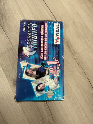 Caja chicles Operación Triunfo 2 - Vidal