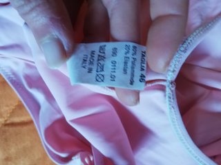 Costume intero traforato rosa tg. 46