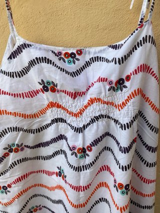 Vestido playero tirantes largo estampado