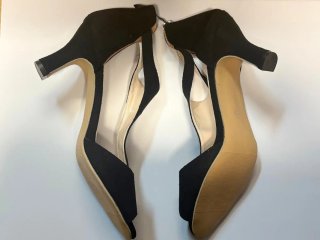 Sandalias tacón negras mujer talla 40