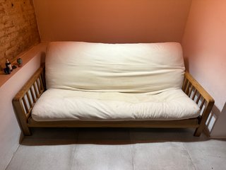 Sofá cama futón madera convertible doble