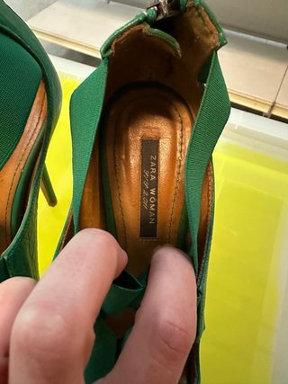 Tacones Verdes Mujer