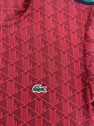 Abito sportivo Lacoste Jacquard Rosso