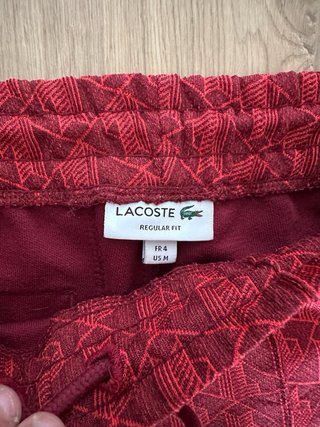 Abito sportivo Lacoste Jacquard Rosso